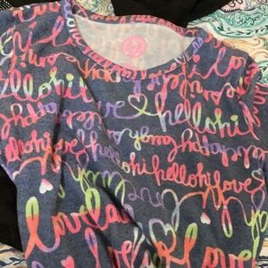 Cute short long sleeve shirt